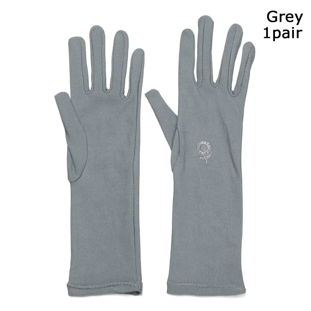 Elegant Summer Women's Mid-Length Anti-UV Driving Gloves