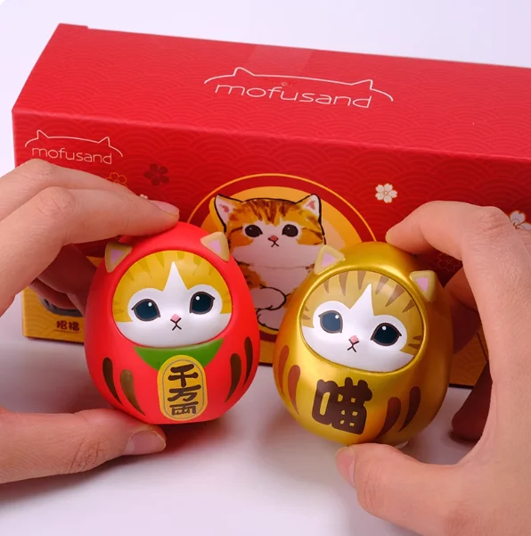 Mofusand Lucky Cat Actionfigur, niedliche Schlafzimmerdekoration, Kawai, Anime-Figur, Kinderspielzeug, Mädchen, Überraschung, Überraschungsgeschenke, Souvenir – Detail 12