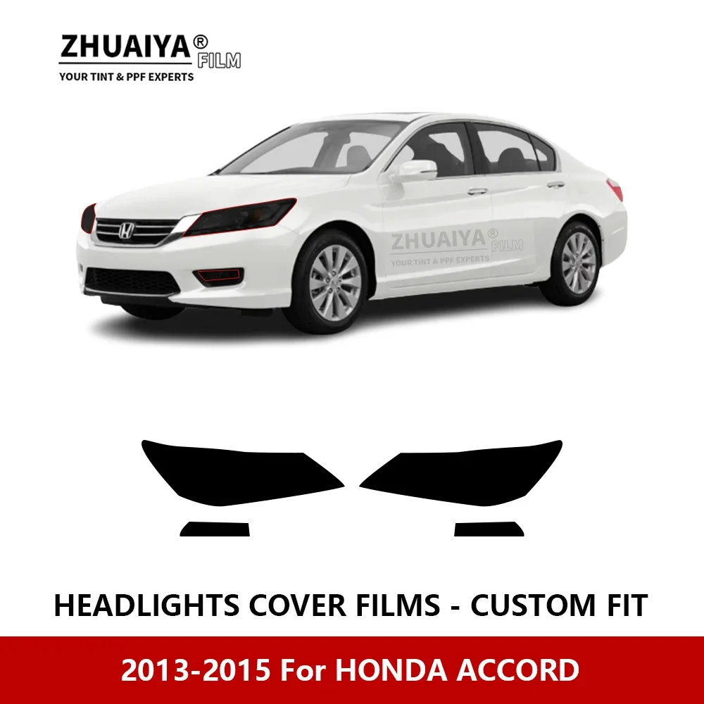 

Для HONDA ACCORD 2013-2015 Автомобильная внешняя фара против царапин PPF предварительно отрезанная Защитная пленка для ремонта автомобильные наклейки аксессуары