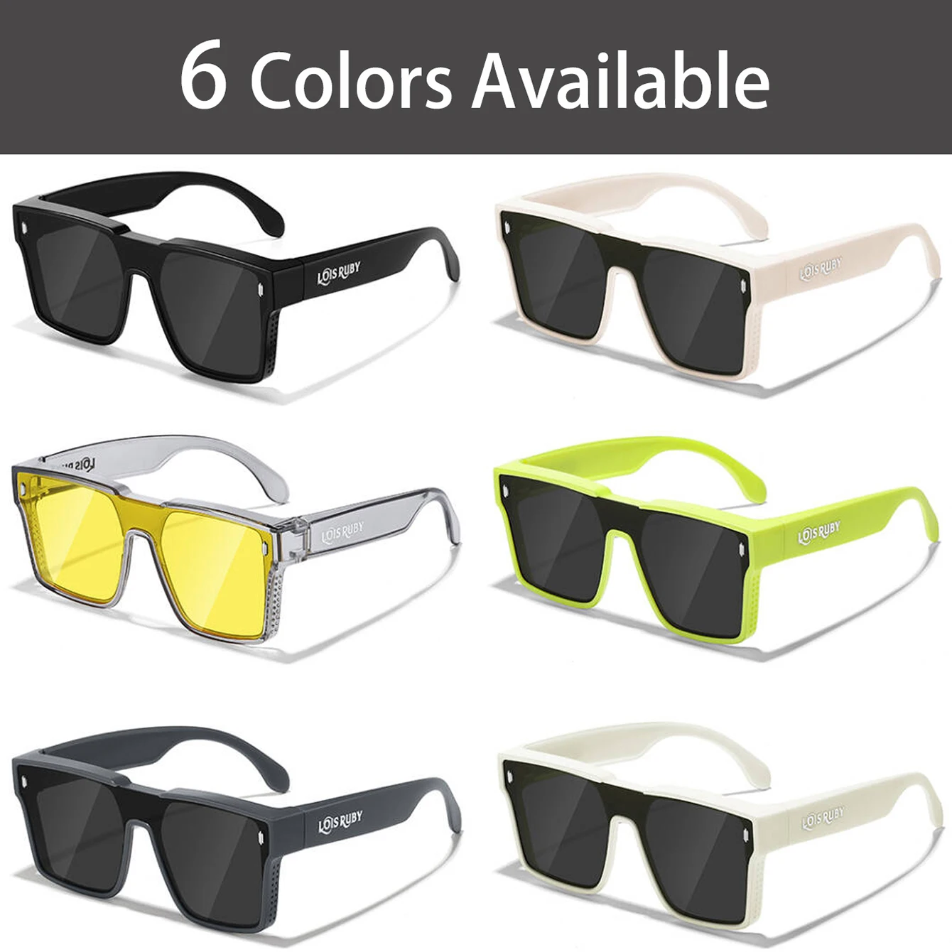 Sunglasses Oversized Square Fit Over Prescription Myopic Eyeglasses for Men
