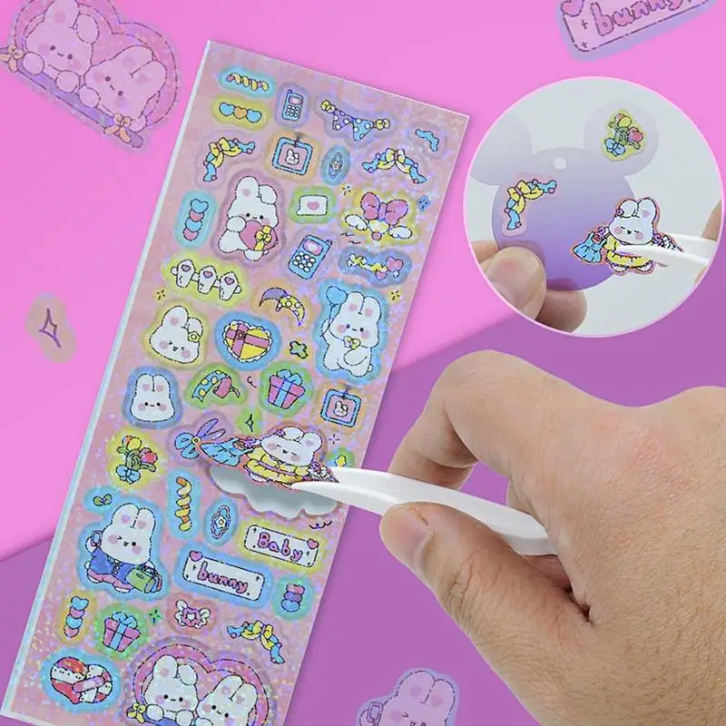 Cute Cartoon Stickers Cream Glue DIY Guka Card Set Goo Card Sticker Gift Box Children Gifts Ins Craft Material Kit Creative Toy