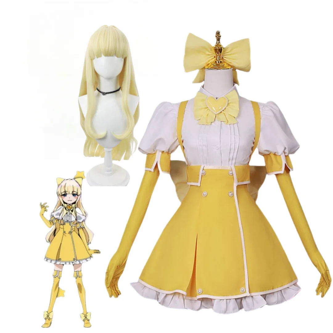 

Cosplay Tenkawa Kaoruko Anime Gushing Over Magical Girls Costume Wig Magia Sulfu Sexy Combat Suit JK School Uniform Skirt