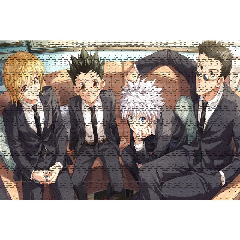 1000 Piece Aniame HUNTER×HUNTER  Jigsaw Puzzles Wooden Killua Zoldyck Puzzles For Adults Children Educational Toys Gifts 2