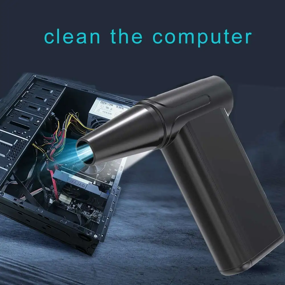 Vacuum Cleaner Mini Protable Air Duster for Computer 100000RPM Cordless Compressed Air Blower for PC computers Keyboard Clean