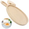 Ears Tray Bunny Serving Wood Plates Three Dimensional Easter Shaped Wooden Dish Decor Home Accessories 2