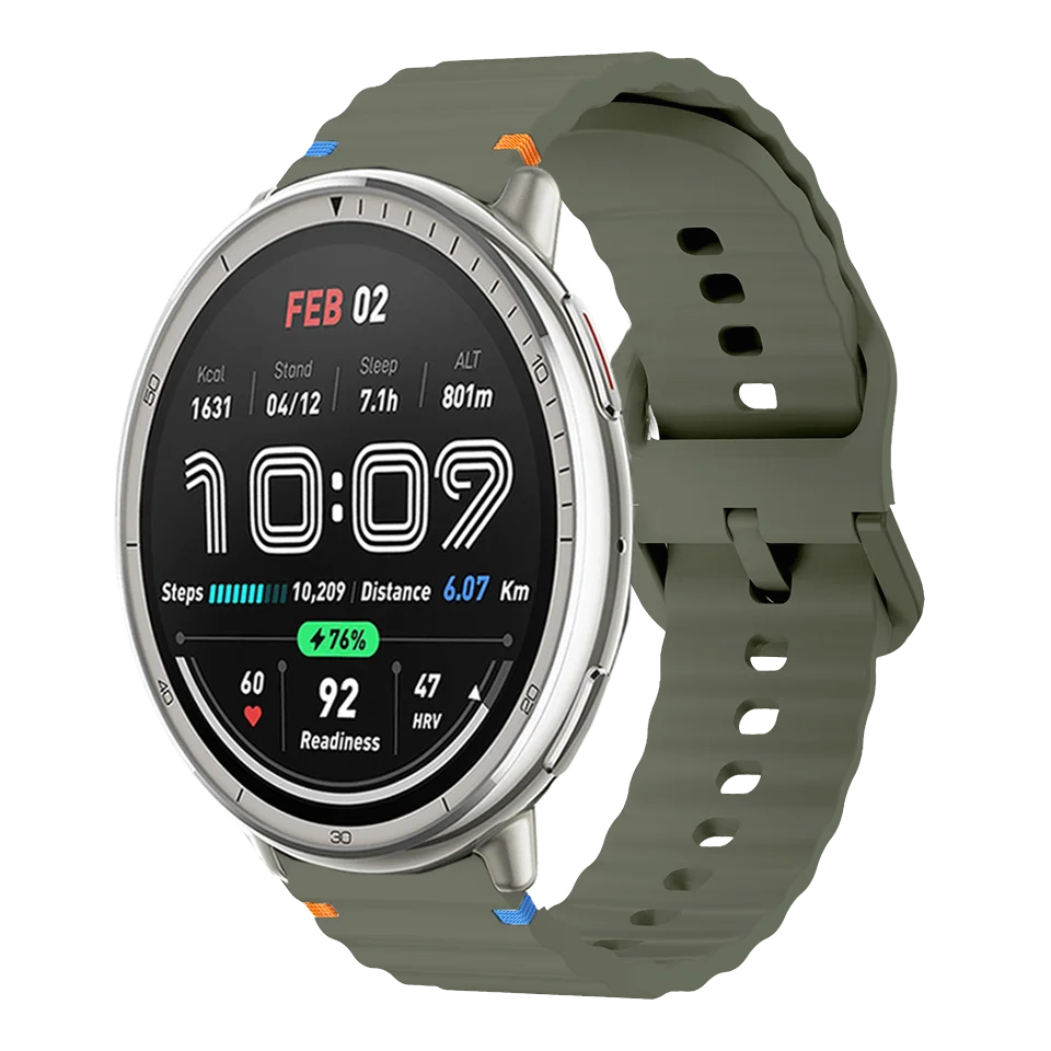 Armband für Amazfit Active 2 BIP3/3 Pro GTS2/2e/2 Mini/3/4 GTR Mini 20 mm Sport Atmungsaktives Uhrenarmband für Amazfit Active 20 mm – Detail 4