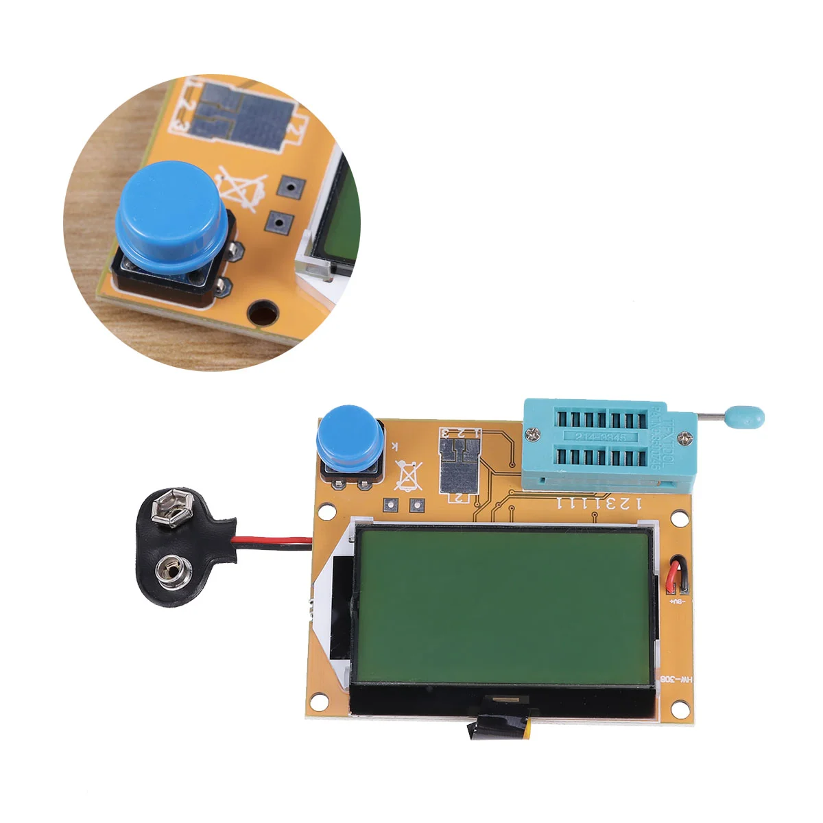 LCD Digital Tester DIY Meter Backlight Diode Triode Capacitance ESR Meter LCD Meter 6