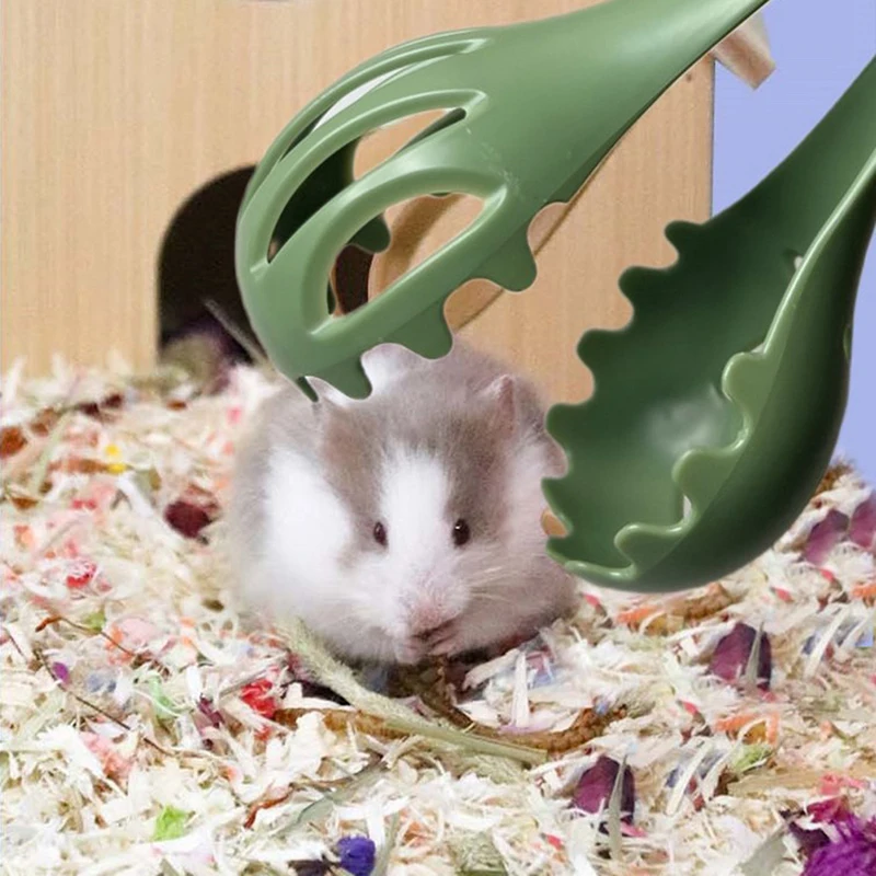 

Small Animal Cage Cleaning Clamp Bite-Prevent Long Handle Clamp Breathable Hollow Catchers Tortoise Hamsters Chipmunk Guinea Pig