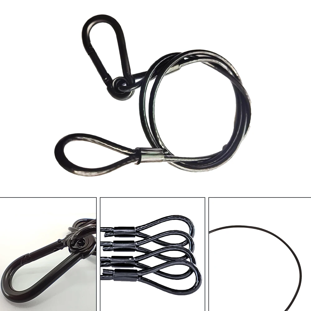 10pcs/lot High Quality Steel Lock Wire Safe Rope Lock 70cm Stage Light Safety Rope Cable/Safe Wire for Stage Light Security