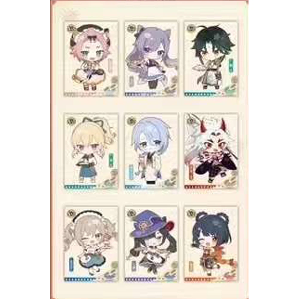 New Genshin Impact Cards Anime Project TCG Game Lumine Booster Box Collection Cards Games Rare SSR Children Toys Birthday Gifts