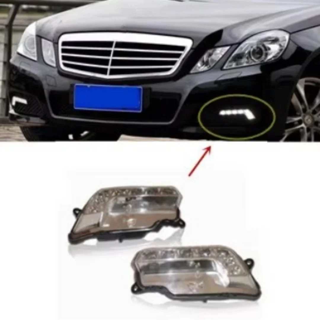 Противотуманная фара для переднего бампера, лампа для дневных ходовых огней, для Mercedes-Benz E-class 212, E200L, E220L, E300L, E350L, E63, автомобильные аксессуары