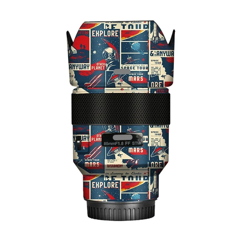 Für meike 85mm f2.5ff stm Aufkleber Haut Vinyl Wrap Film Kamera Objektiv Körper Schutz Aufkleber Mantel (e Halterung) fe85f 1,8 stm – Detail 1