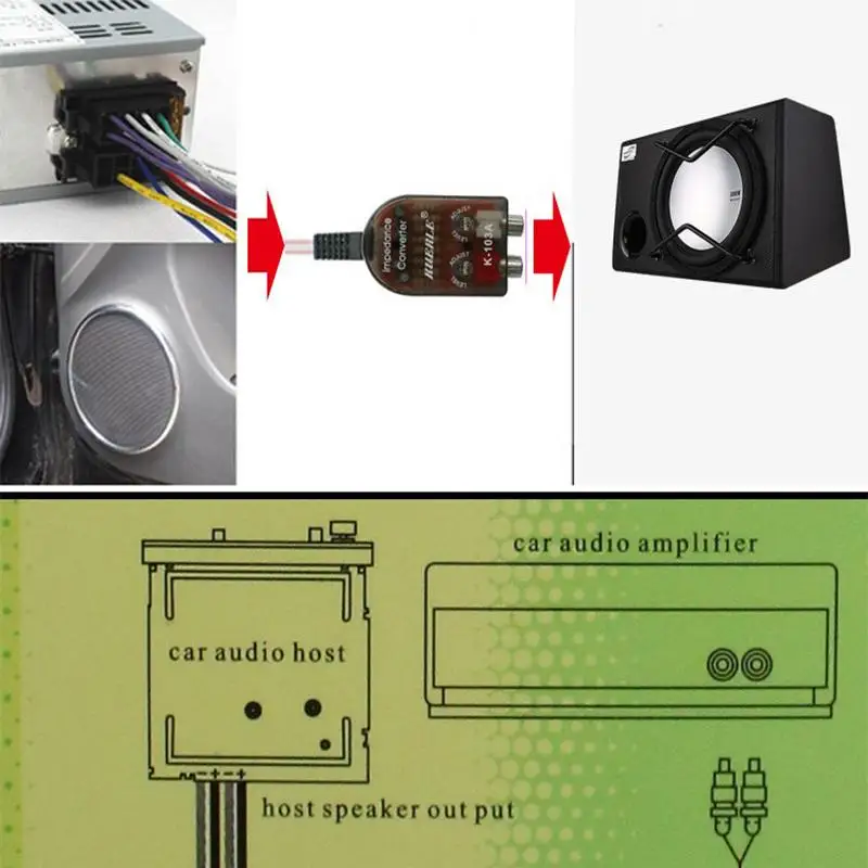 Car Audio Conversion Modification High To Low Audio Converter Modification Kit Car Electronic Accessories car audio converter