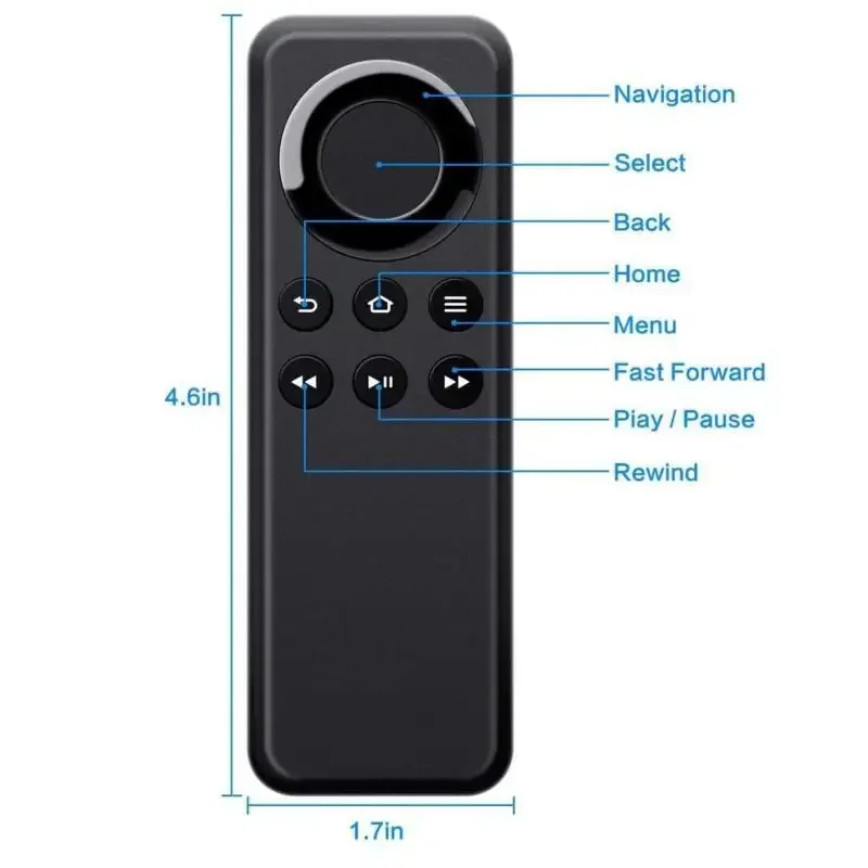 Bluetooth Remote Control for Fire TV Stick and Box