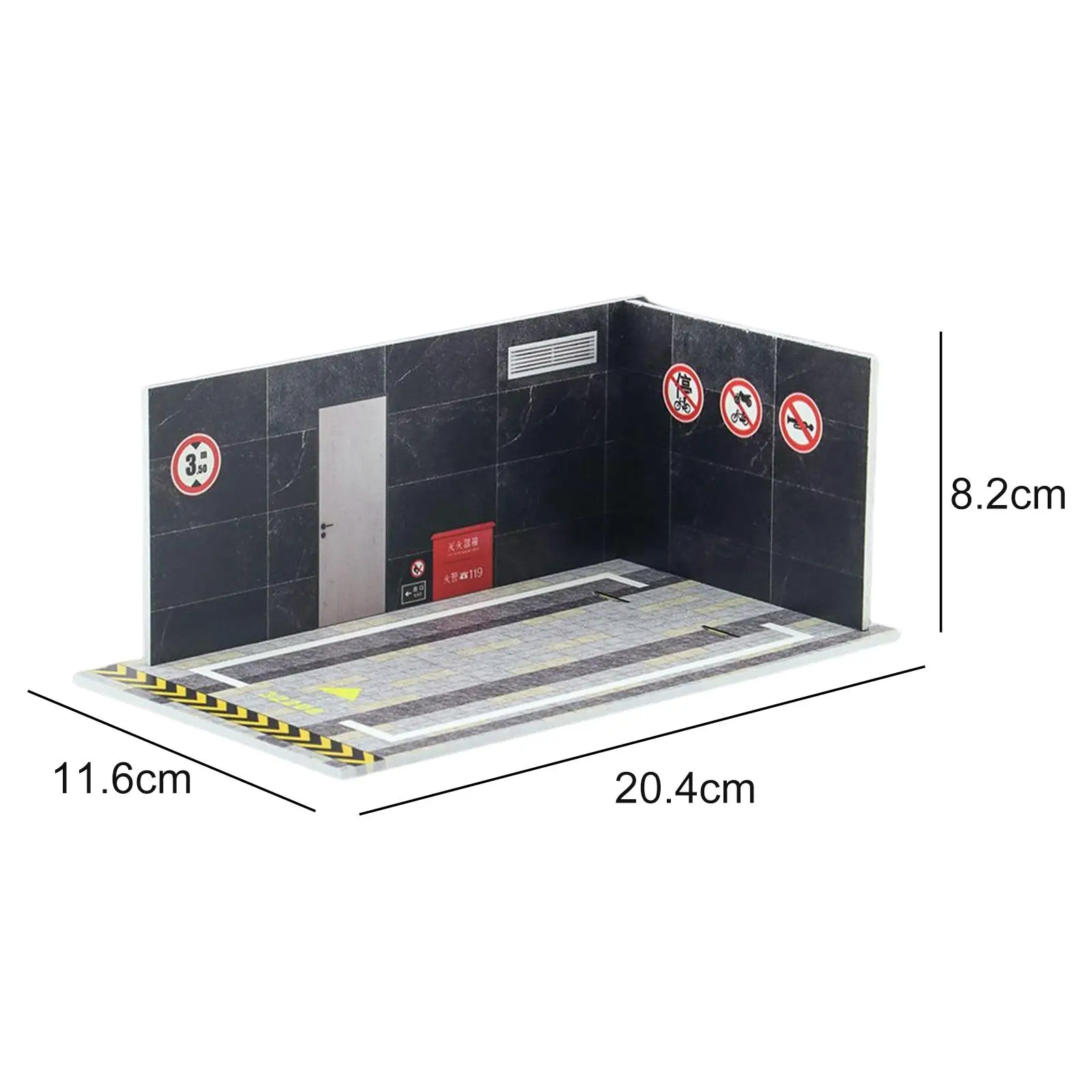 1/32 Scale Parking Lot Underground Garage for Diecast Car Model Diorama 3