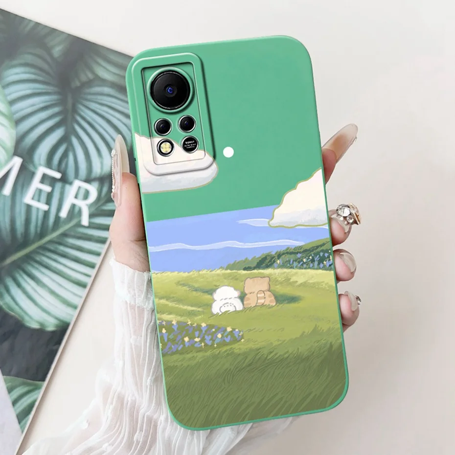 Cartoon Candy Color Silicone Phone Case with Lens Protection