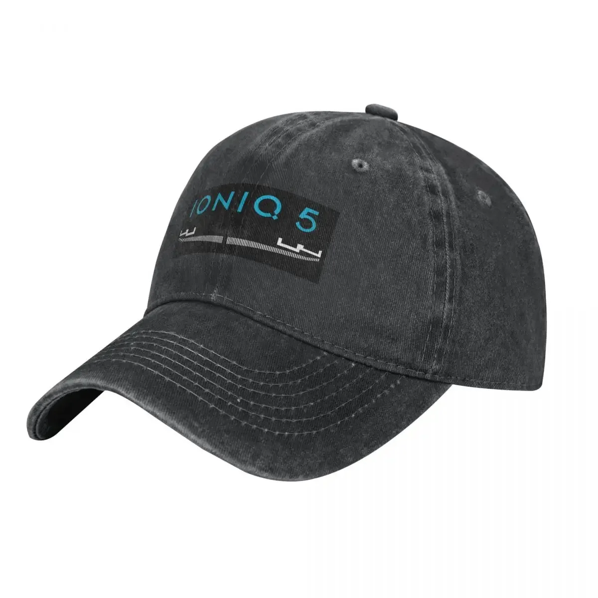 

Ioniq 5 iconic front grill and logo in blue Cowboy Hat Streetwear Sun Hat For Children Men's Women's