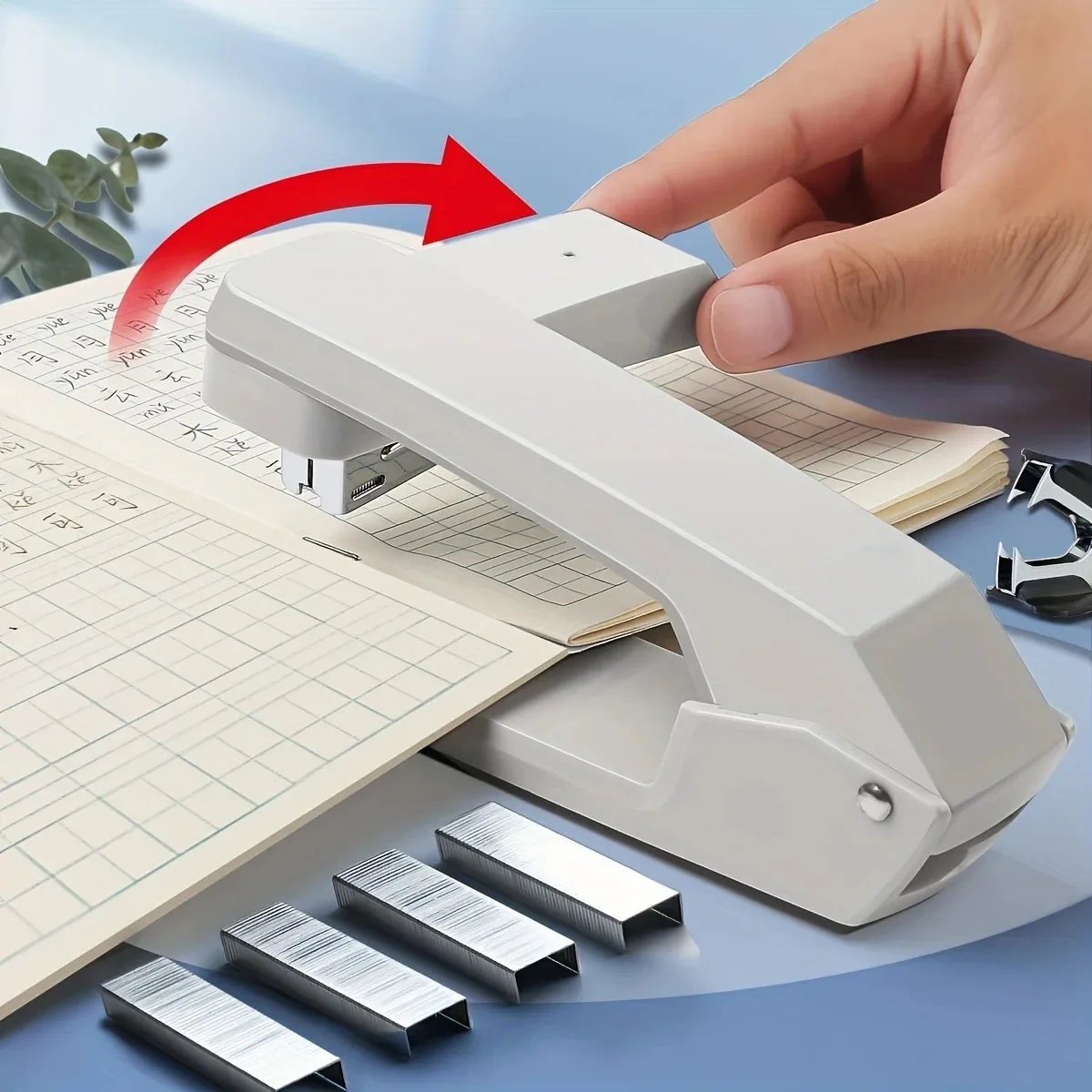 1PC 360-Degree Rotating Stapler-Can Bind 25 Sheets Of Paper At A Time For Office-Ideal Gift for Students & Professionals push stapler rotary stapler