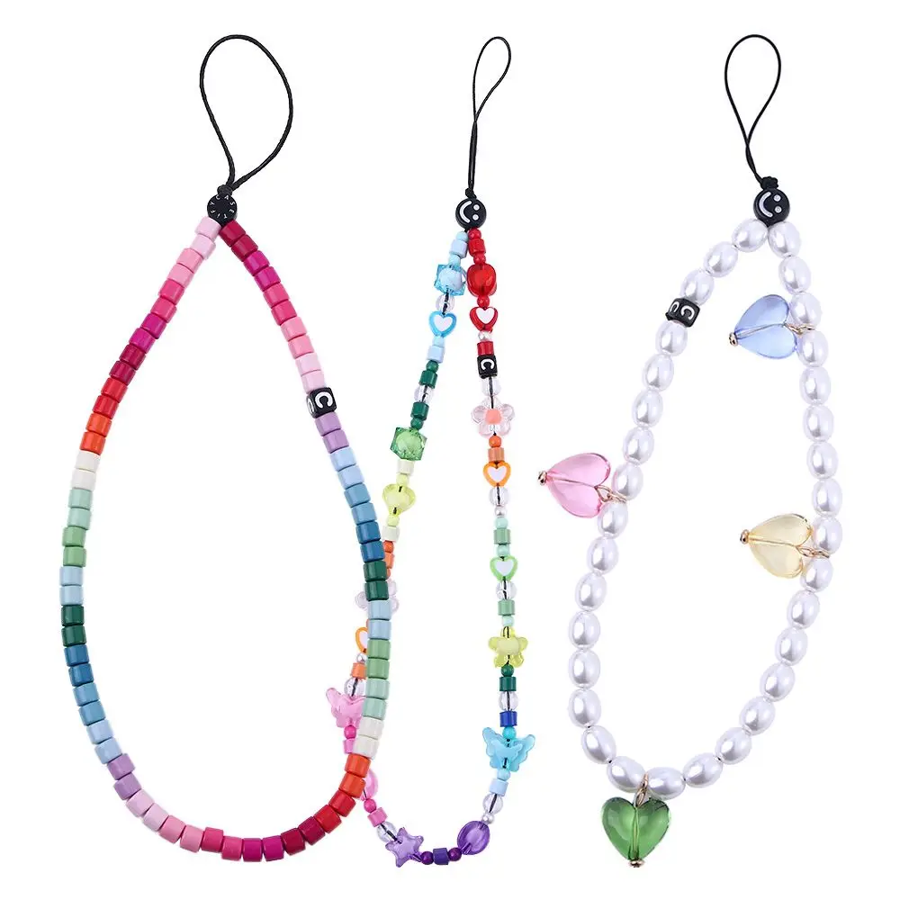 

Beads Hanging Cord Phone Charm Telephone Jewelry Phone Beads Chain Mobile Phone Straps Cell Phone Lanyard Phone Pendants