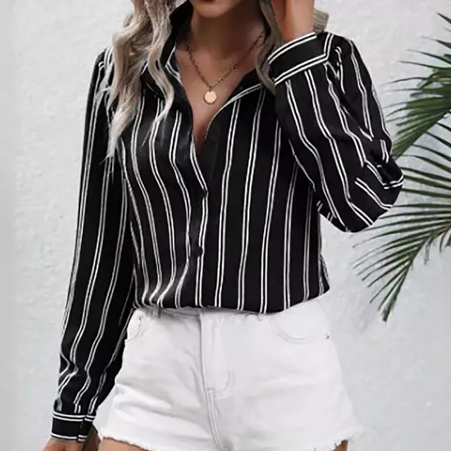 Elegant Loose Fit Long Sleeve Blouse for Stylish Women at Great Prices - Image 3
