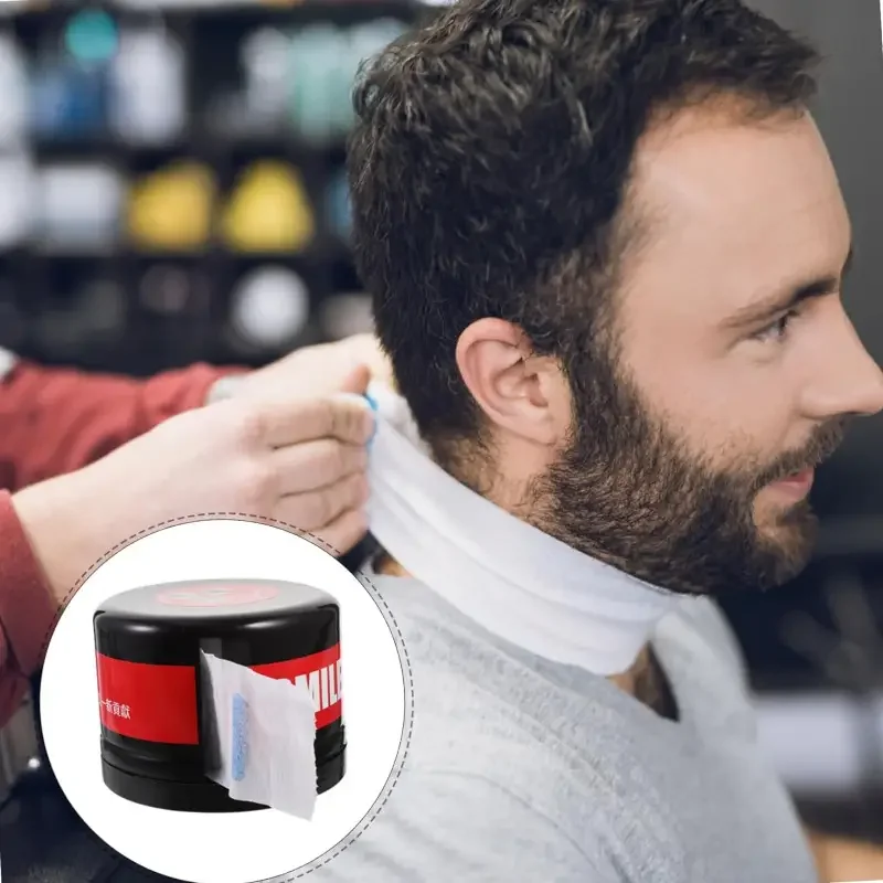 Hairdressing neck wrap paper container disposable neck paper barber strip holder