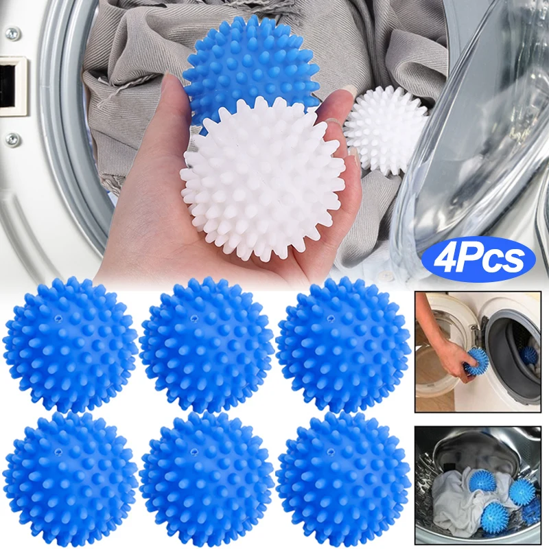 1/2/4pcs Reusable Dryer Ball AntiWinding Laundry Balls Washing Machine