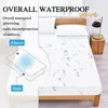 100% Waterproof Elastic Fitted Sheet Elastic Bands For Mattress Cover King Size 200*220 Bed Cover Bedding 2