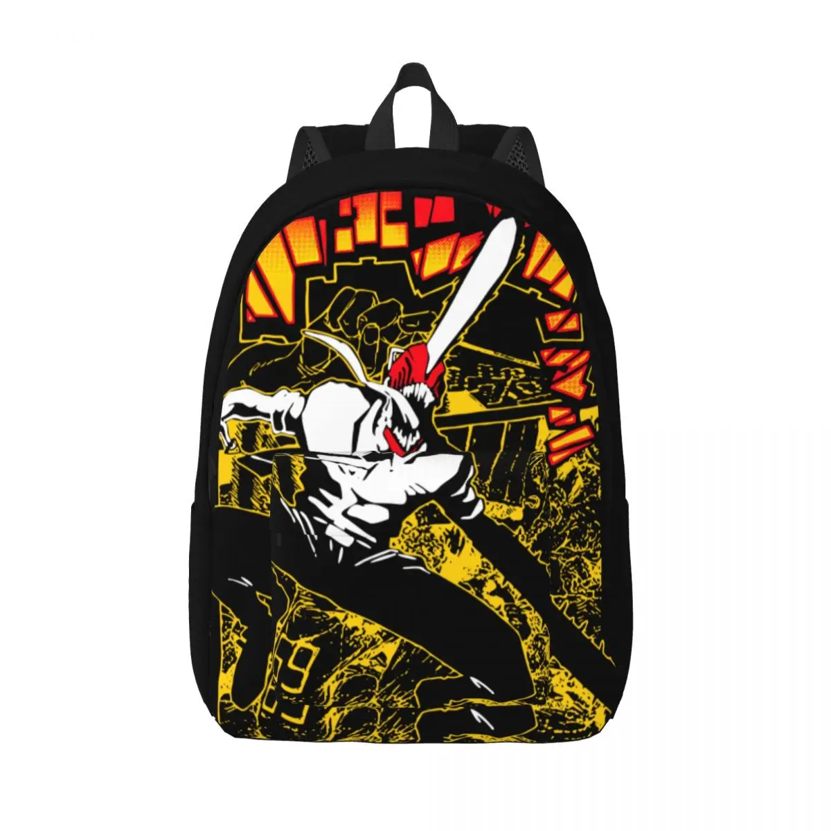 

Chainsaw Man Backpack for Boy Girl Kids Student School Bookbag Manga Denji Pochita Devil Makima Anime Daypack Primary Bag Hiking