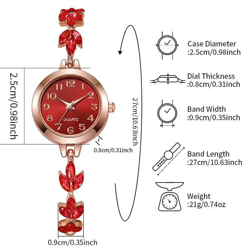 Elegant Women Watches Luxury Rhinestone Bracelet Bracelet