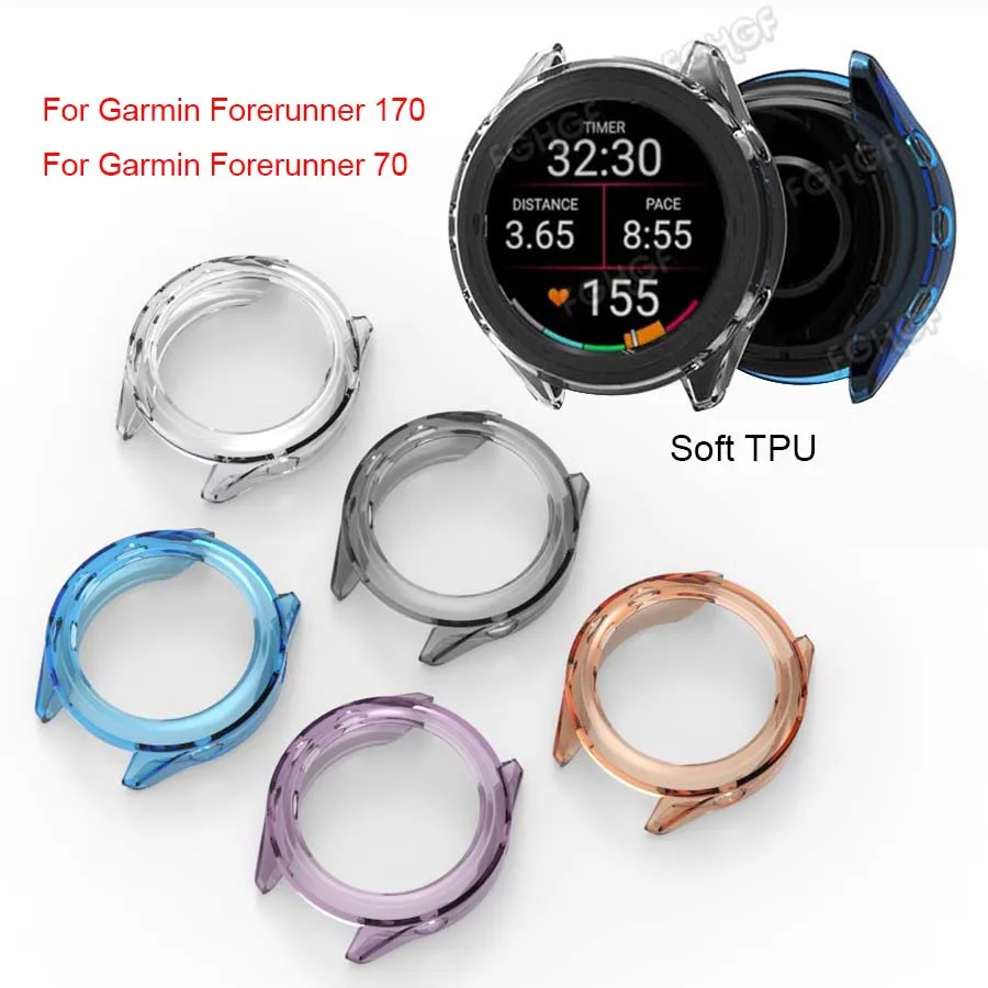 Transparent TPU Protective Case - Anti-Scratch Watch Frame Bumper Shell Accessory