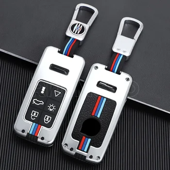 Lega Gel di silice 6 pulsanti portachiavi a distanza per auto custodia a conchiglia copertura completa per Volvo XC60 V60 S60 S80 XC70 V40 Cover senza chiave - Lega Gel di silice 6 pulsanti portachiavi a distanza per auto custodia a conchiglia copertura