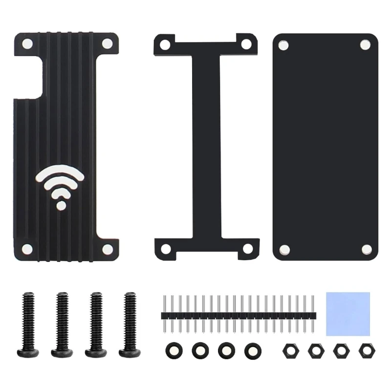 

Metal Case for RaspberryPiZero 2W/PiZeroW/PiZero Heat Dissipation Cooler Box for PiZero Module Cover 594A