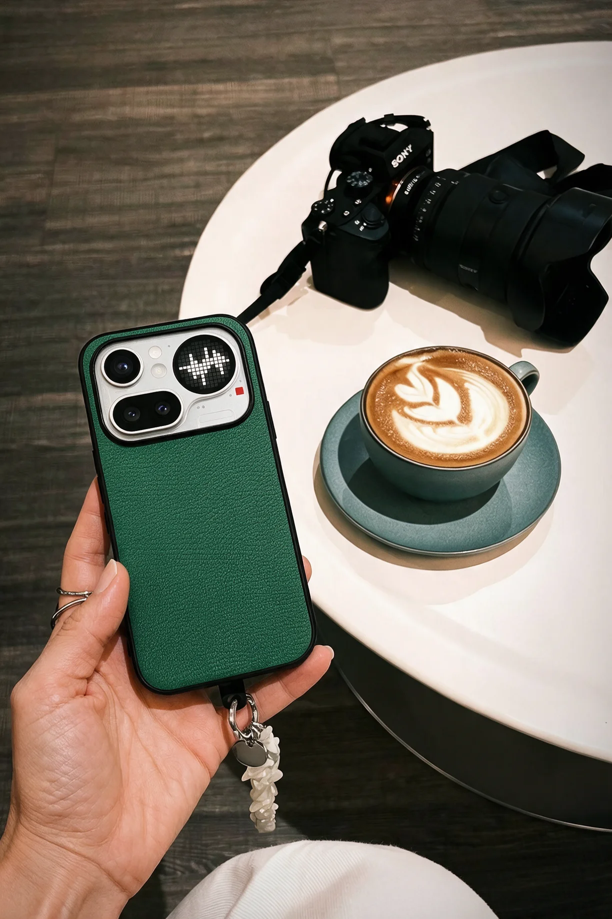 Luxury Sheepskin Leather Phone Case - Solid Color