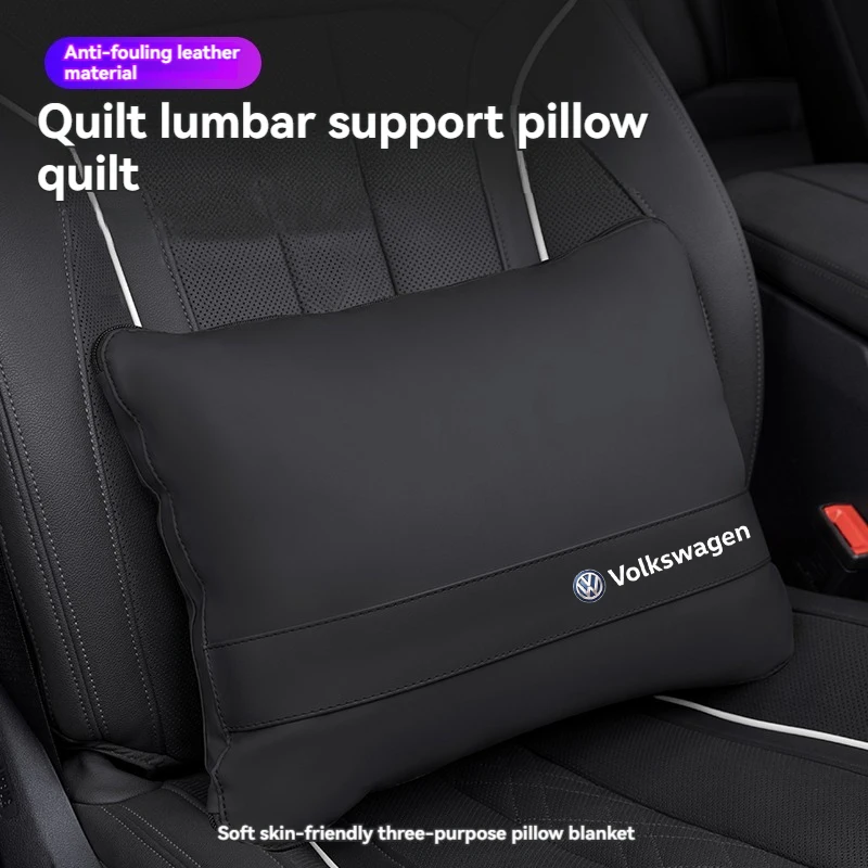 Multifnctional Car Blanket Quilt Pillow Waist Cushion Pad Interior Accessories Air Condition Quilt For vw Volkswagen Car