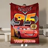 Personalized Custom Name Blanket Disney Cars Printed Blanket for Sofa Bed Cover Blanket Suitable for Birthday Child Adult Gift 1