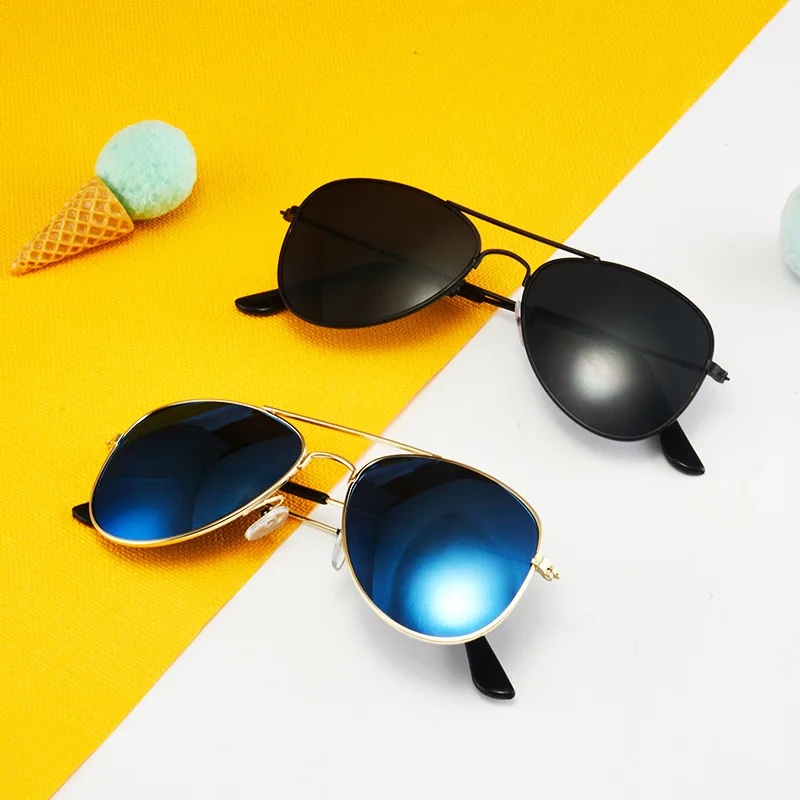 Color Matching Sunglasses Kids Sunglasses Fashion Colorful Boys Girls Reflective Sun Glasses Children Baby UV400 Outdoor High Definition Eyewear