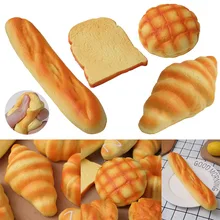 

Creative Food Simulation Bread Squeeze Fidget Toy Toast Donuts Slow Rising Stress Relief Spoof Tease Squishy Sensory Hand Game