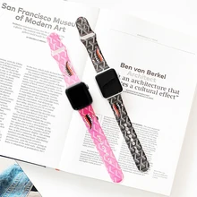 

Printed Strap for Apple watch band 44mm 40mm correa 38/42mm Decoration belt Silicone bracelet iWatch serie 5 4 SE 6 7 41mm 45mm