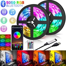 

Bluetooth USB LED Strip 1M-30M RGB Infrared Remote Control Flexible Light With Diode DC 5V TV Backlight Suitable For Home