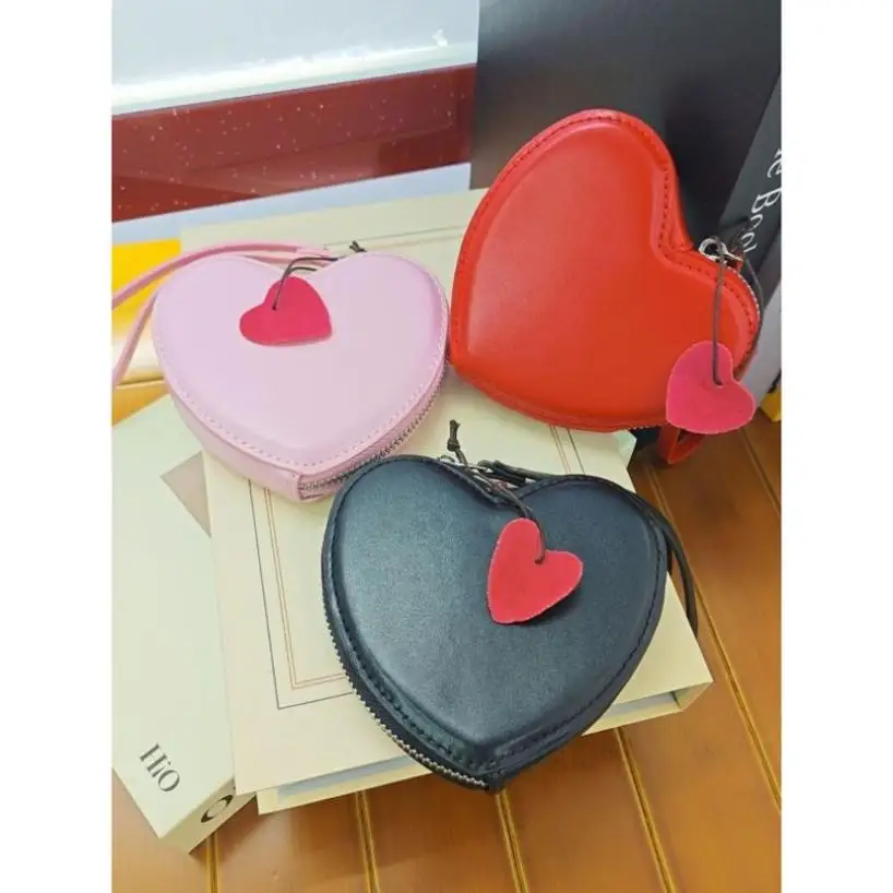 1 Pcs Korean Girl's Gift Love Bag Xiaoqing Newbie Carrying Bag Cute Peach Heart Student's Coin Purse Small Bag Trendy Bag