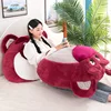 Disney Anime Toy Story 4 Strawberry Bear Pillow Bear Backrest Plush Toy Doll Pillow Doll Cushion With Strawberry Flavor Kawaii 6