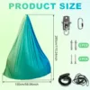 Sensory Swing Double Layer Kids Sensory Swing Holds up to 200 lbs Comfortable Indoor Cuddle Swing for Kids Adults Indoor Outdoor 6