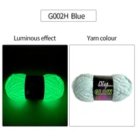 50g/Roll Chenille Luminous Hand Knitting Thread Glow In The Dark Novel Functional Yarn DIY For Carpet Sweater Hat   Coaster Toys 2