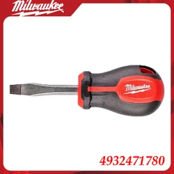 Milwaukee Professional Stubby Slotted Screwdriver with Ergonomic Grip (4932471780)