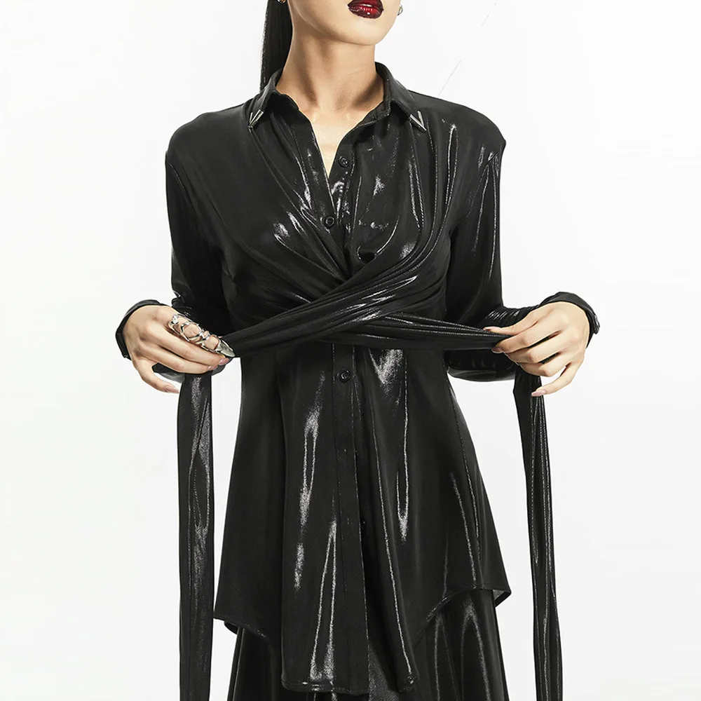 

Топ женский для латиноамериканских танцев, сценическая рубашка с длинным рукавом, танцевальная тренировочная одежда ча-Самба, черный цвет, DL768