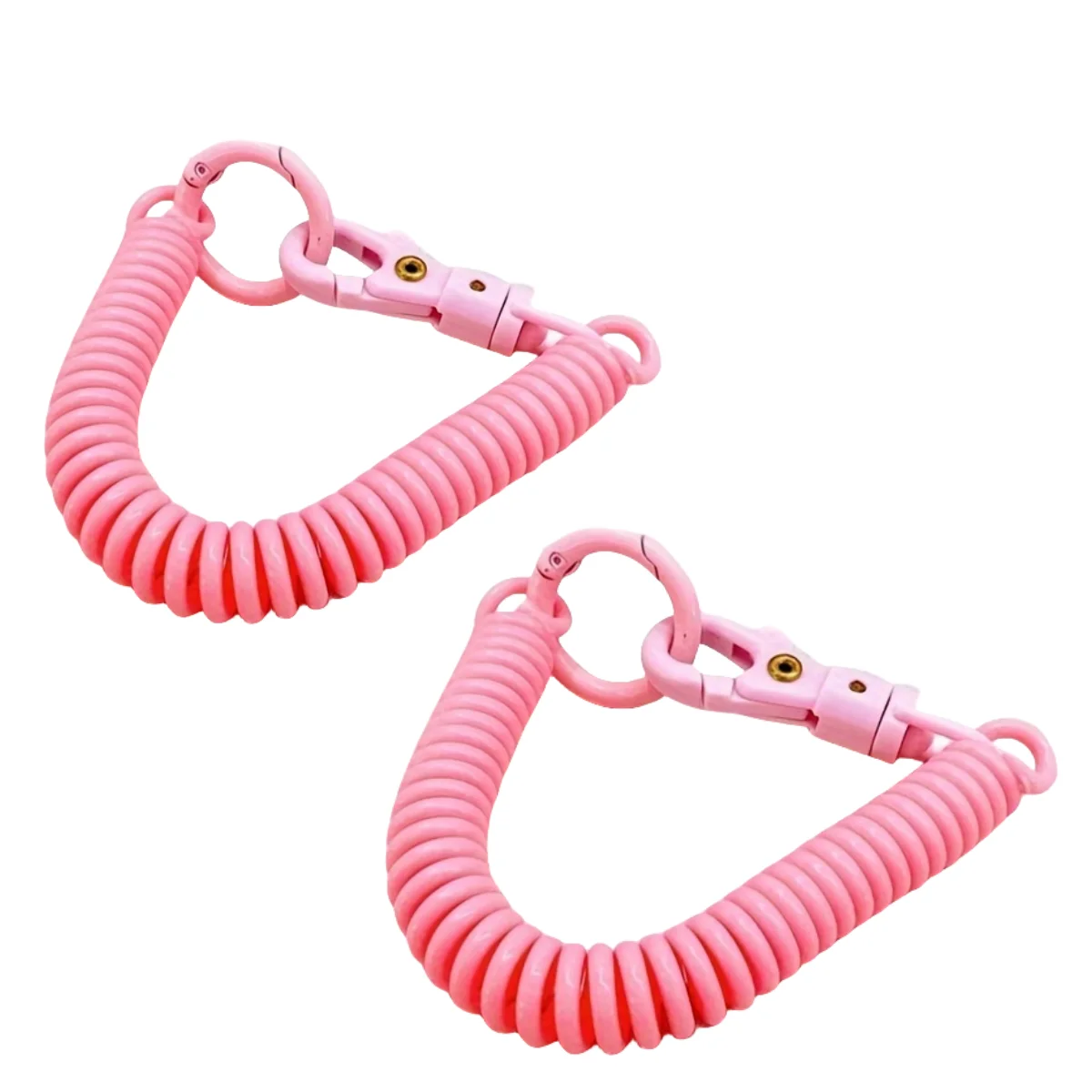 Hekodonk Cordino Elastico Telescopico Portachiavi In Plastica Con Molla, Cavo Estensibile Fino A 120 Cm, Rivestimento In TPU, Antigraffio, Per Pesca E Outdoor