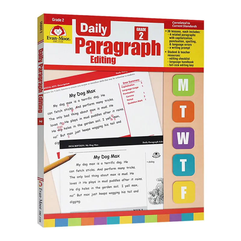 

Ежедневное редактирование абзаказов, учебник 2 класса TE, для детей 6, 7, 8, 9 лет, книга на английском языке 9781557999566