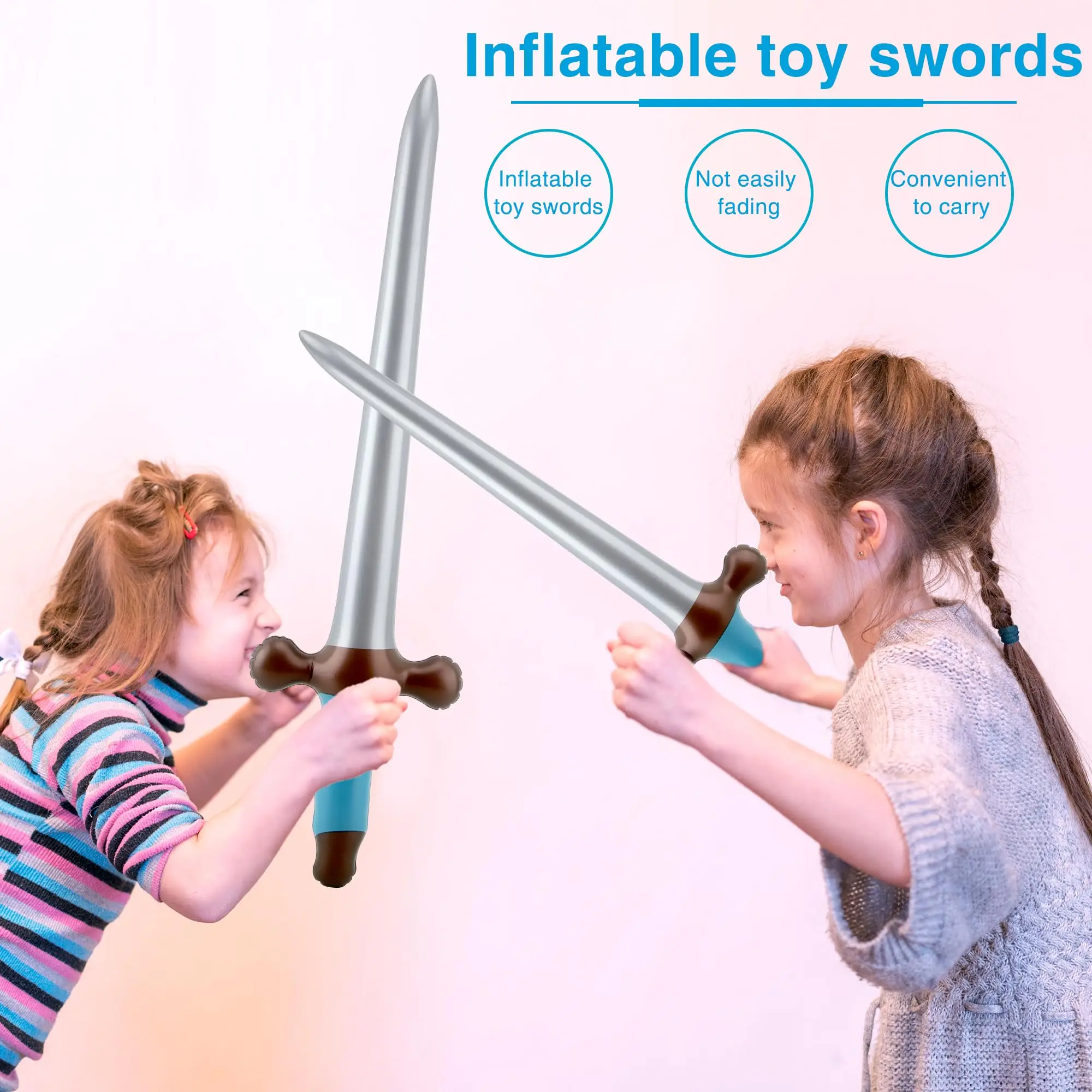 Inflatable Sword Inflatable Pirate Sword Pirate Theme Party Favor for Birthday SwimPool Party Cosplay Costume Accessorie,24 Inch 6
