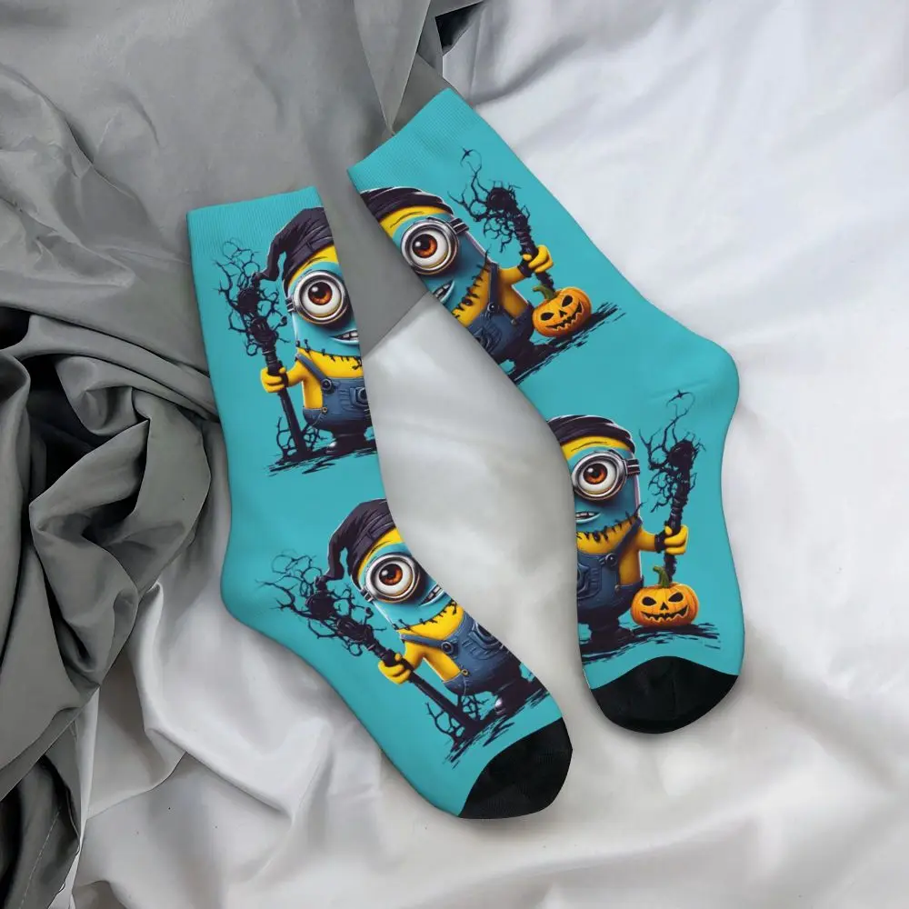 Custom Cool Print M- Minions Cartoon Socks for Women Men Stretchy Summer Autumn Winter M- Minions Bananas Crew Socks 58 S2940f2a499564aefbca47723505c05b6N