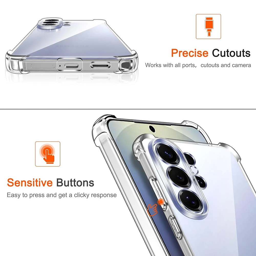 Shockproof Silicone Airbag Clear Soft Shell Case